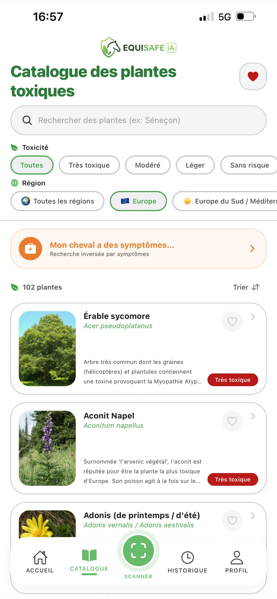 Catalogue des plantes toxiques
