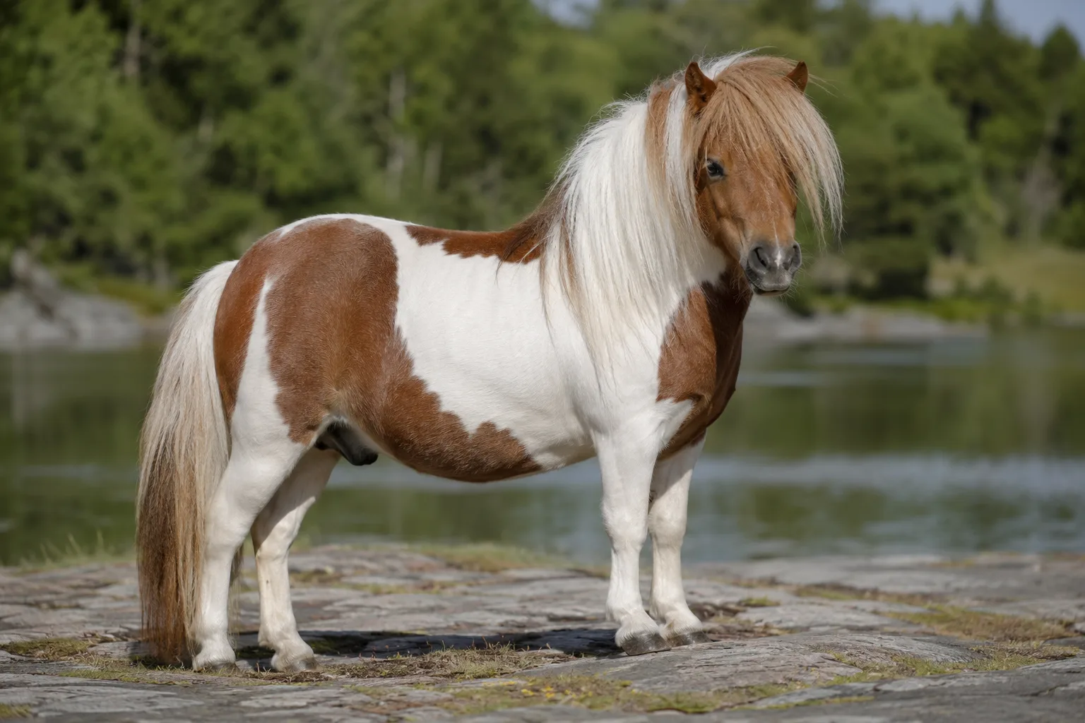 American Warmblood dal mantello grigio pomellato, che mette in risalto la texture del suo pelo e i suoi arti asciutti.