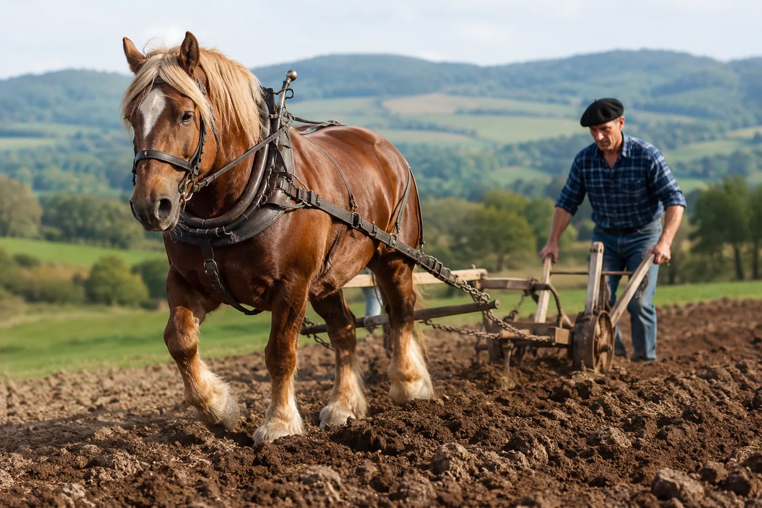 Azteca-Pferd in voller Aktion bei einem Reining-Manöver oder der Rinderarbeit, mit einem Charro-Reiter.