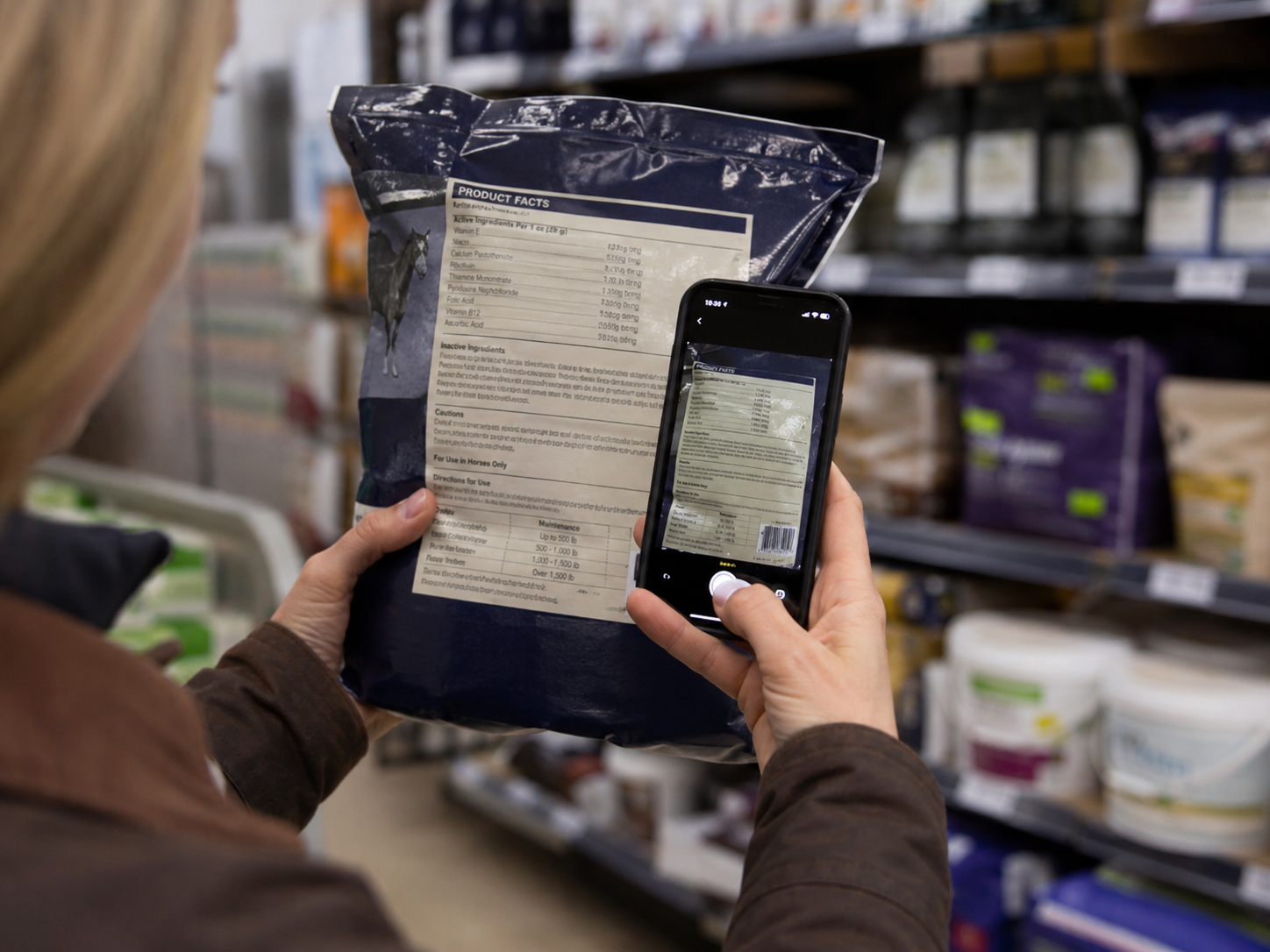 Luzerne : analyse d'aliment pour cheval, lecture d'étiquette, gestion de ration et comparaison de produits. Analyse intelligente de l'alimentation du cheval avec Equio.