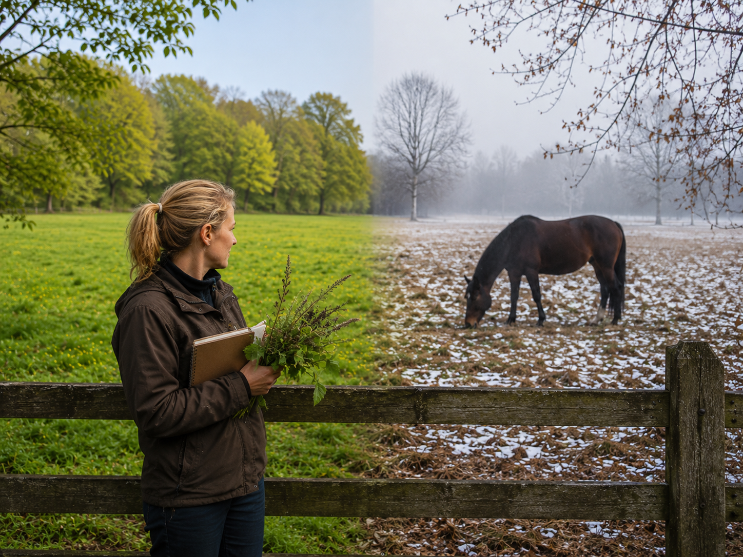 Mercuriale annuelle : reconnaissance de plante toxique au pré, observation du contexte de pâture et gestion des risques. Application mobile Equio pour identifier les plantes toxiques au cheval.