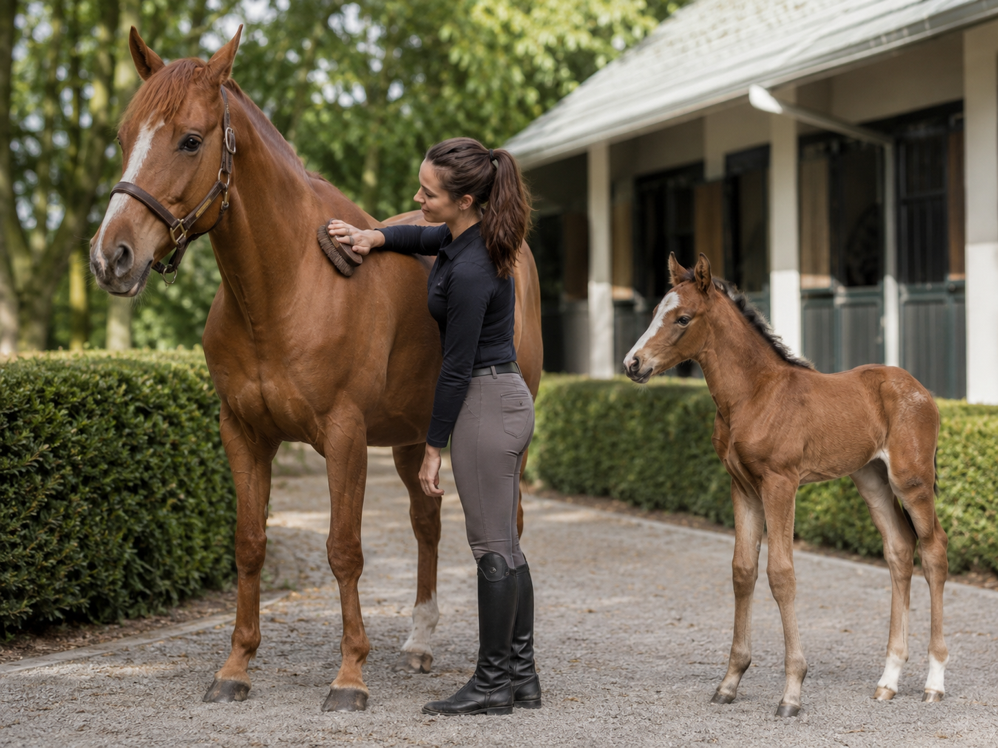 Bale : identification de race équine, robe du cheval, morphologie et notation de l'état corporel. Gestion complète du profil et de l'identité du cheval.