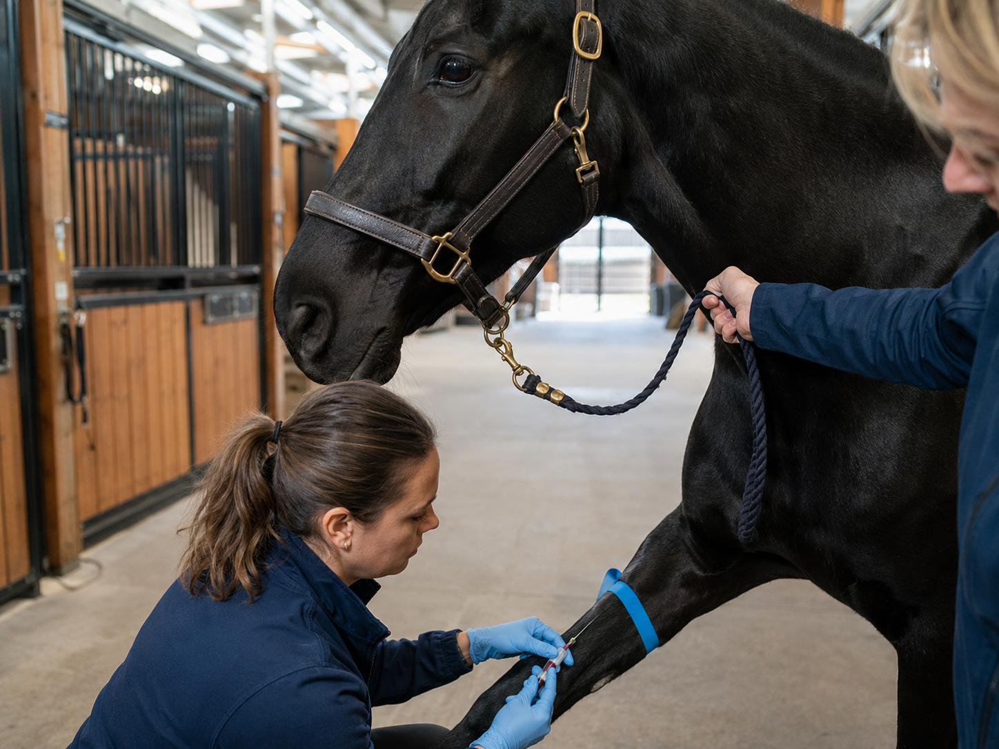 Stéréotypies : suivi santé du cheval, observation clinique, communication vétérinaire et gestion pathologique. Suivi santé et bien-être du cheval documenté avec Equio.